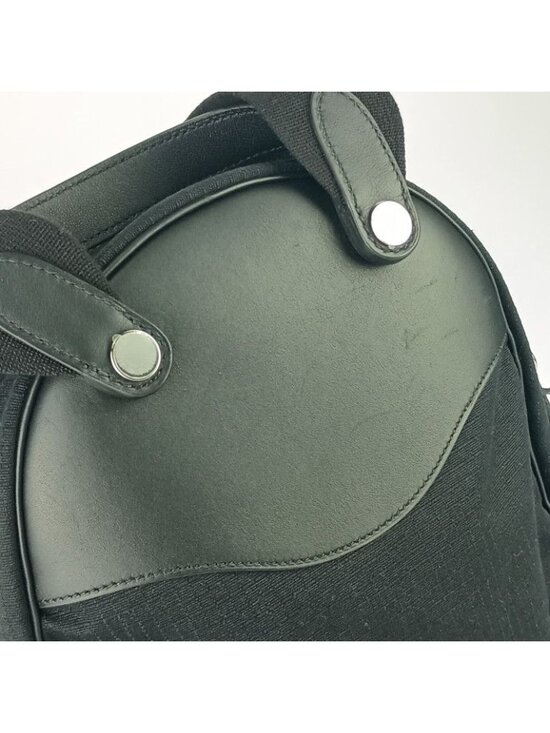 Hermes Backpack A Dos All Back Black Silver Hardware Toile Bivouac main image 9